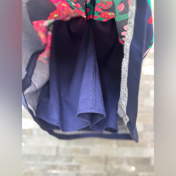 Lily Pulitzer Navy Blue Floral Strapless Dress 2 - Picture 11 of 15